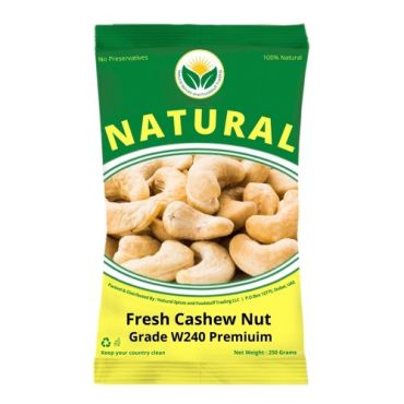 Natural Spices Fresh Cashew Nut Raw, Big Size, 150 G